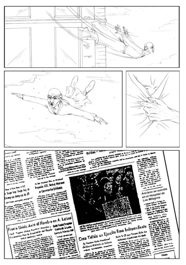 Storyboard for the Graphic novel "The last moment"